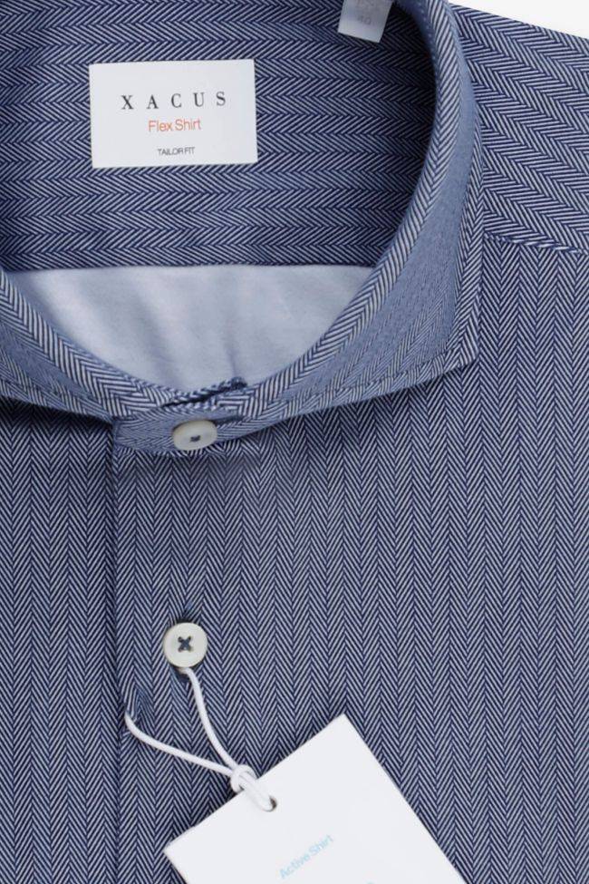 xacus Hemd Herren Xacus Regular Bügelfreie Halb Unifarben 90% Baumwolle 10% Polyester kragen Französisch Lange Ärmel Fabrikverkauf