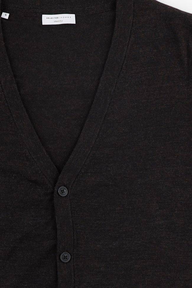 selected Strickwaren Herren Selected Cardigan Slim Einfarbig 100% Merinowolle Tiefpreis