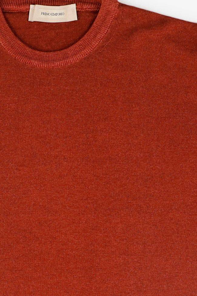 primo emporio Strickwaren Herren Primo Emporio Rundhalsausschnitt Slim Einfarbig 100% Wolle Nur für heute