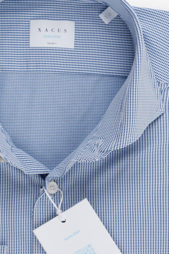 xacus Hemd Herren Xacus Regular Halb Unifarben 83% polyamide 17% elastane kragen Französisch Lange Ärmel Begrenzt auf 3 Tage