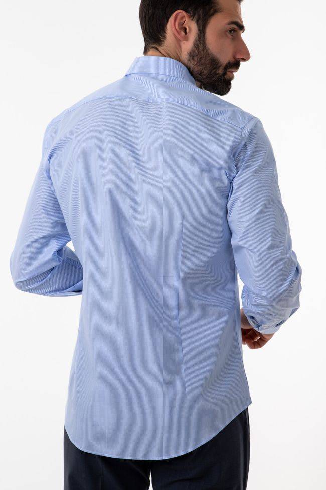 aplomb Hemd Herren Aplomb Regular Streifen 100% Baumwolle kragen Button-Down Lange Ärmel Rabatte dieses Monats