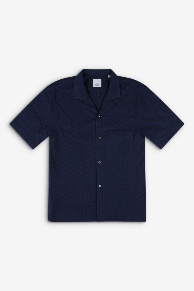 xacus Hemd Herren Xacus Regular Muster 100% Baumwolle kragen Hawaiikragen Kurze Ärmel Online