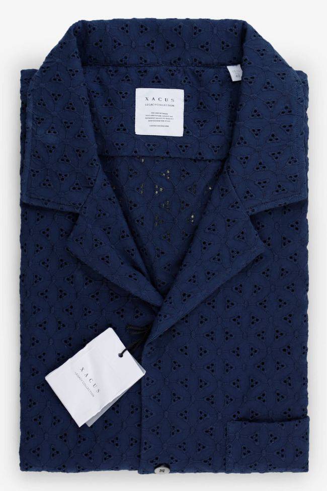 xacus Hemd Herren Xacus Regular Muster 100% Baumwolle kragen Hawaiikragen Kurze Ärmel Online