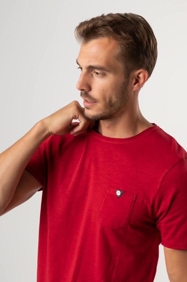 one & way T-shirt Herren One & Way Slim Einfarbig 100% Baumwolle Kurze Ärmel Hotsell