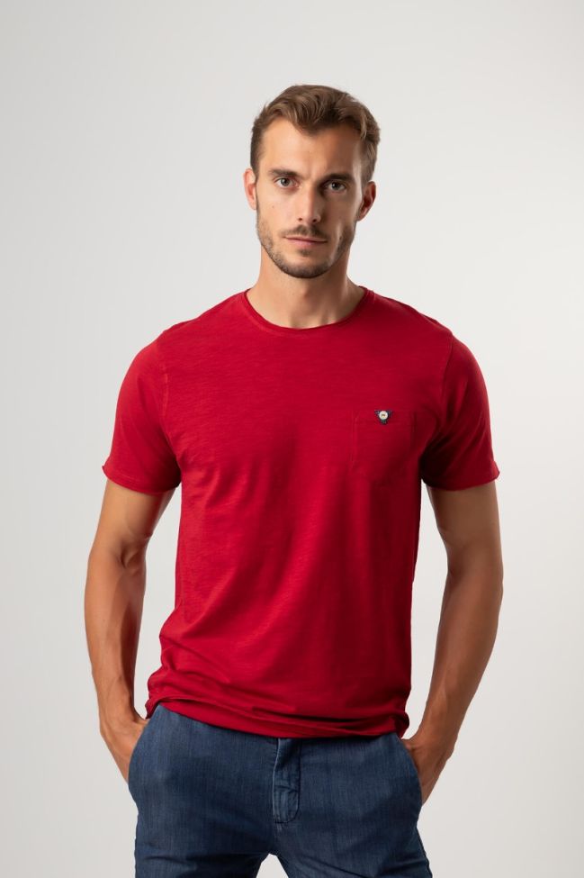 one & way T-shirt Herren One & Way Slim Einfarbig 100% Baumwolle Kurze Ärmel Hotsell