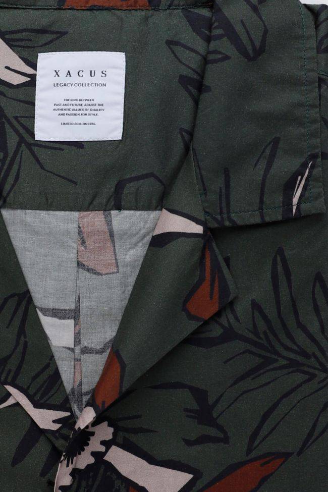 xacus Hemd Herren Xacus Regular Muster 100% Baumwolle kragen Hawaiikragen Kurze Ärmel Günstig kaufen