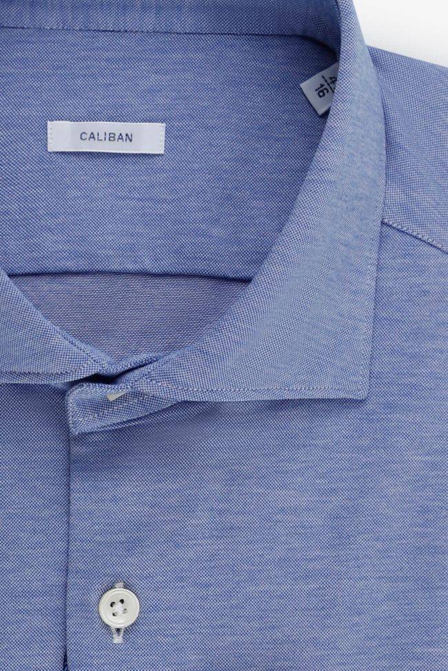 caliban Hemd Herren Caliban Regular Einfarbig 100% Baumwolle kragen Französisch Lange Ärmel Weihnachtsangebot