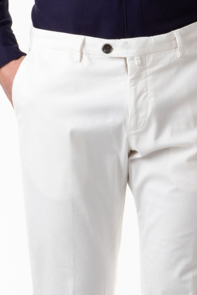 b-settecento Hose Herren B-Settecento Chinos Slim Einfarbig 97% Baumwolle 3% elastan Online Outlet