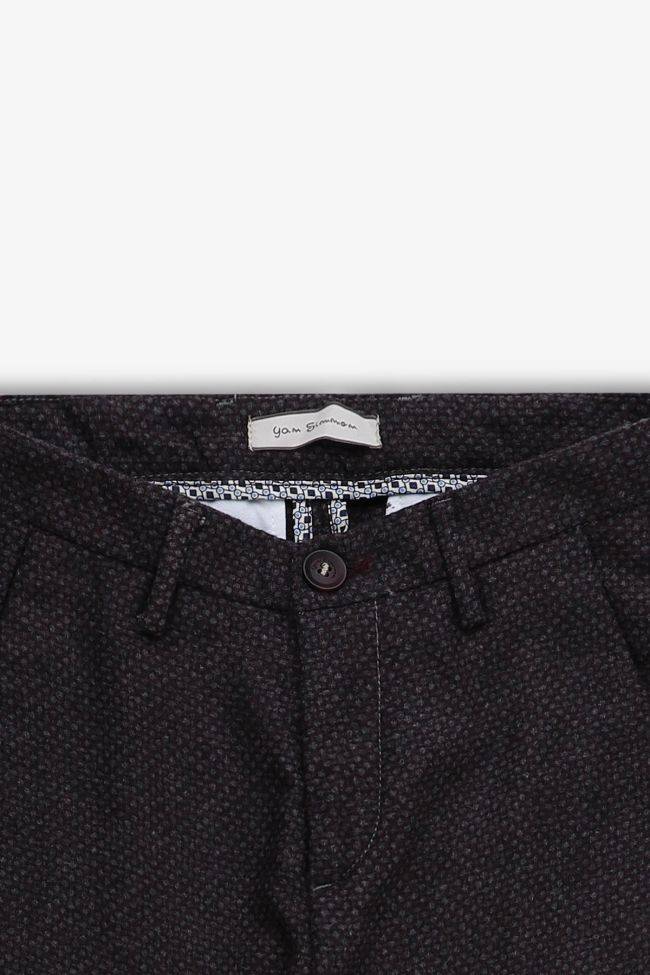 yan simmon Hose Herren Yan Simmon Klassische Slim Halb Unifarben 60% wool 35% pl 5% pa Sonderangebot der Fabrik