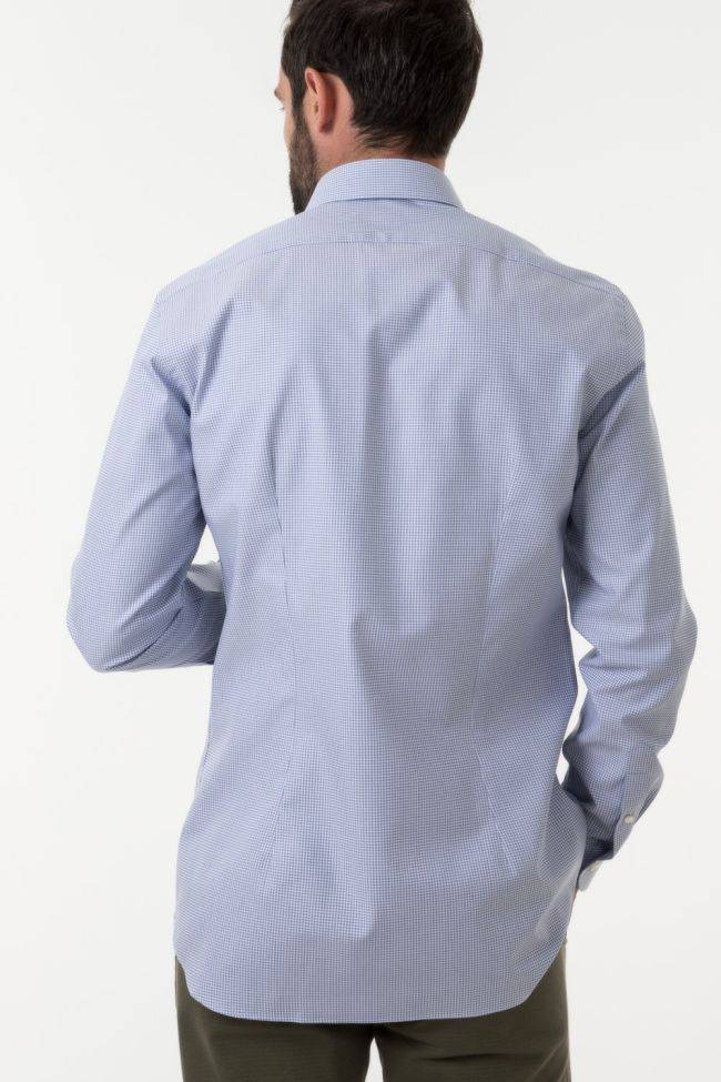 xacus Hemd Herren Xacus Regular Halb Unifarben 100% Baumwolle kragen Italienisch Lange Ärmel Begrenzt auf 3 Tage