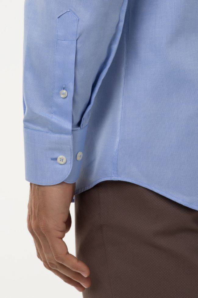 aplomb Hemd Herren Aplomb Classic Einfarbig 100% Baumwolle kragen Italienisch Lange Ärmel Speichern exportieren