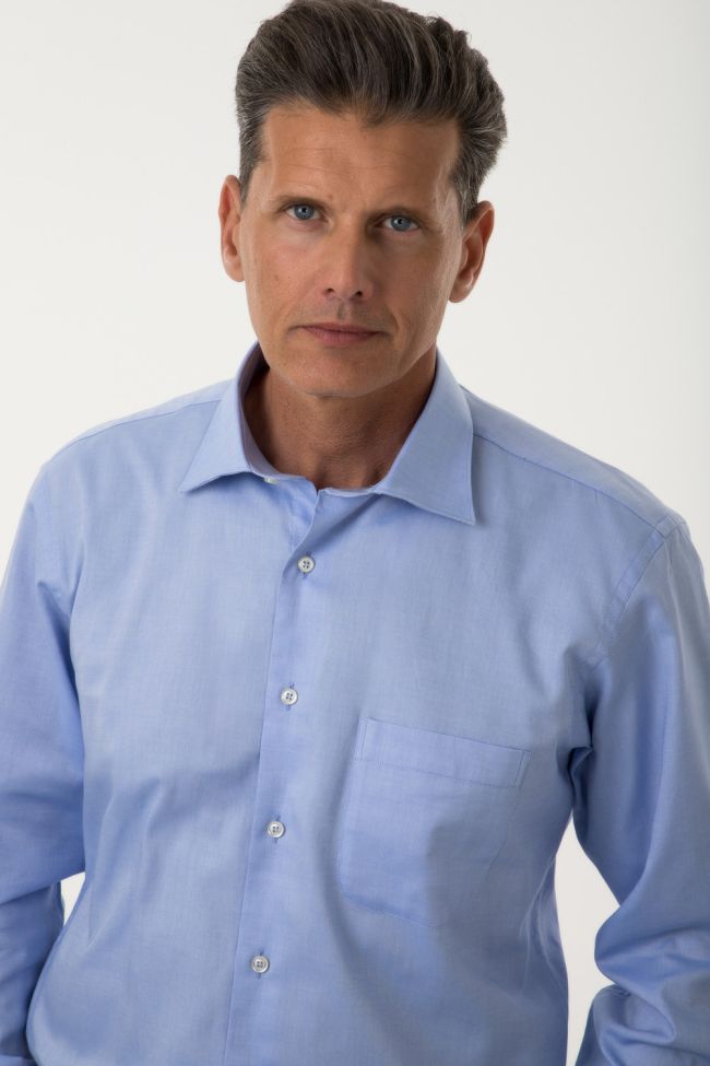 aplomb Hemd Herren Aplomb Classic Einfarbig 100% Baumwolle kragen Italienisch Lange Ärmel Speichern exportieren