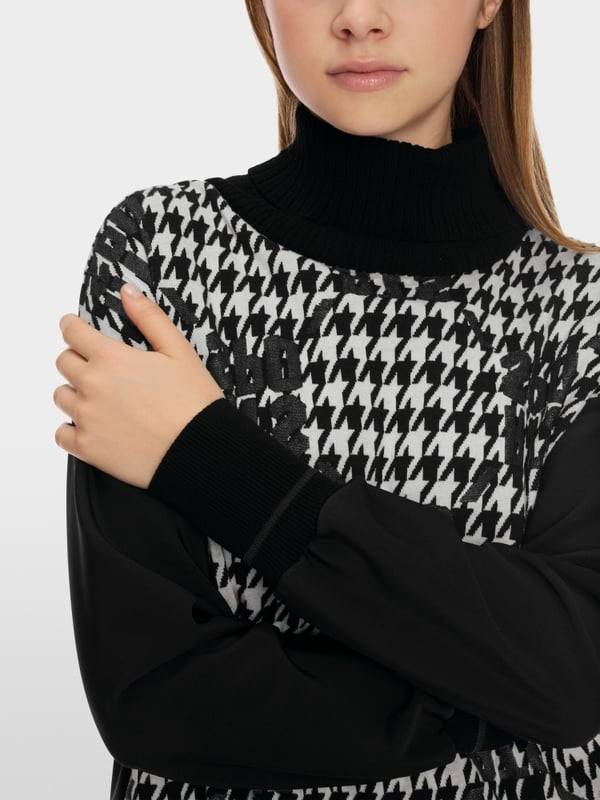 Marc Cain Chickcheck-Sweater Knitted in Germany JETZT KAUFEN