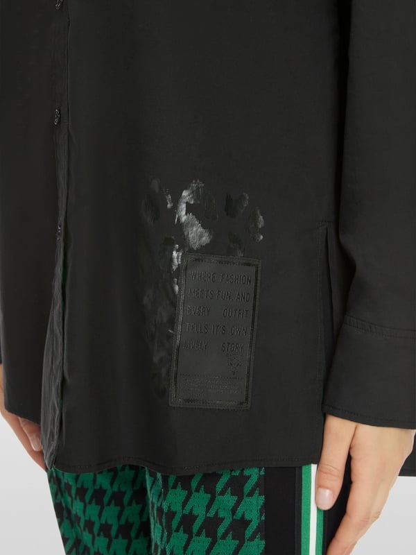 Marc Cain Bedruckte Hemdbluse "Rethink Together" Zeitbegrenzte Promotion
