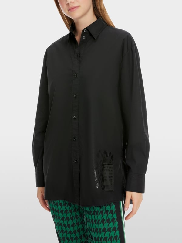 Marc Cain Bedruckte Hemdbluse "Rethink Together" Zeitbegrenzte Promotion