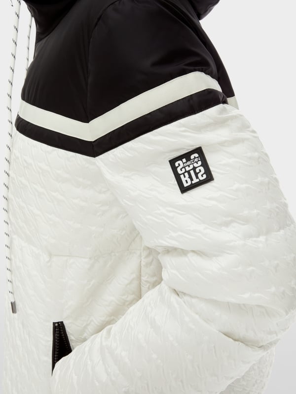 Marc Cain Outdoor-Jacke mit Hahnentritt-Relief Sonderangebot der Fabrik