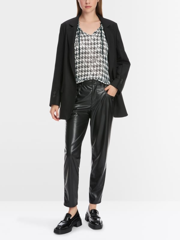 Marc Cain Schlupf-Bluse mit Chickcheck-Dessin Vierteljährliche Förderung