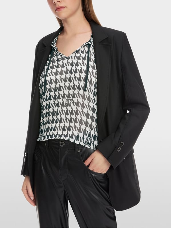 Marc Cain Schlupf-Bluse mit Chickcheck-Dessin Vierteljährliche Förderung