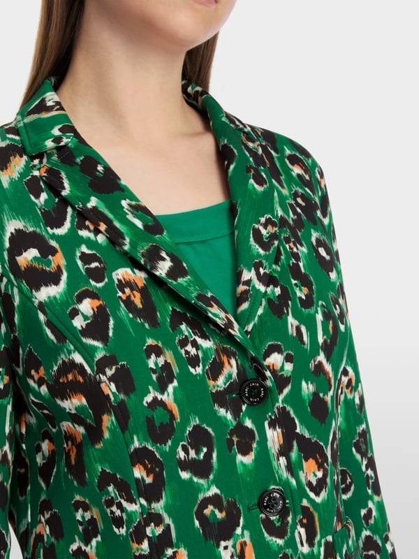 Marc Cain Blazer im Greo-Print auf Scuba-Jersey 50% Rabatt mit kostenlosem Versand