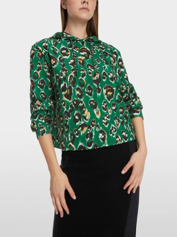 Marc Cain Sweater im Greo-Print auf Scuba-Jersey Begrenzt auf 3 Tage