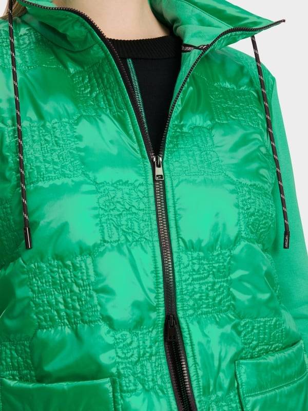Marc Cain Wattierte Jacke mit gestepptem Oberstoff Limitierter Zeitrabatt