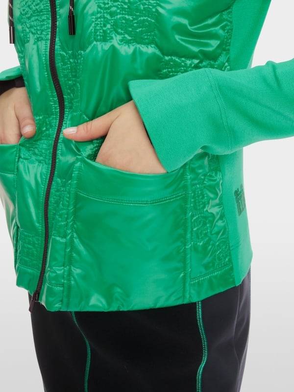 Marc Cain Wattierte Jacke mit gestepptem Oberstoff Limitierter Zeitrabatt