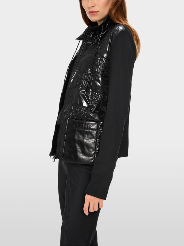 Marc Cain Wattierte Jacke mit gestepptem Oberstoff Fabrik Onlineshop