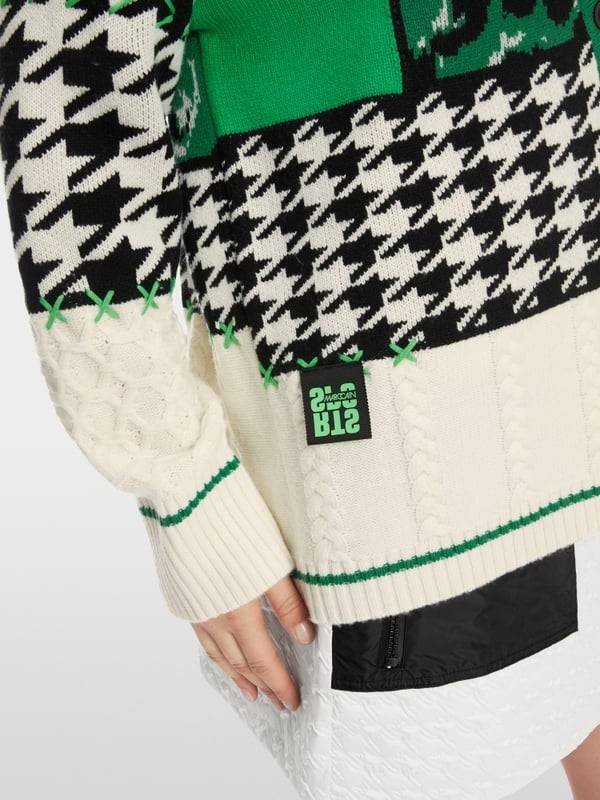 Marc Cain Muster-Mix-Cardigan aus Wolle Großer Ausverkauf