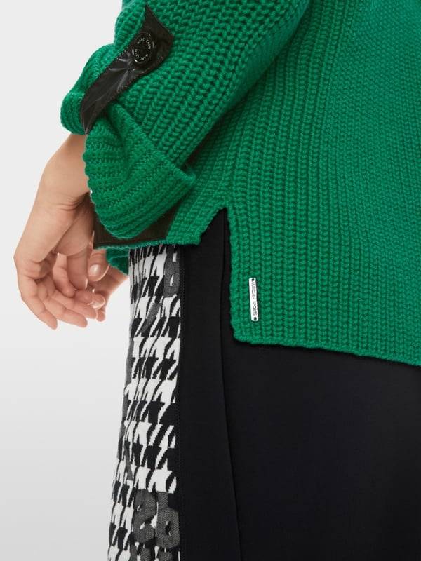 Marc Cain Shiny Patches Sweater Knitted in Germany Exklusivangebot
