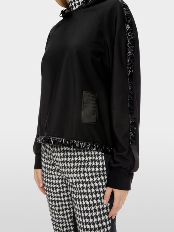Marc Cain Kapuzen-Sweatshirt mit Vario-Ärmeln Heißer Verkauf
