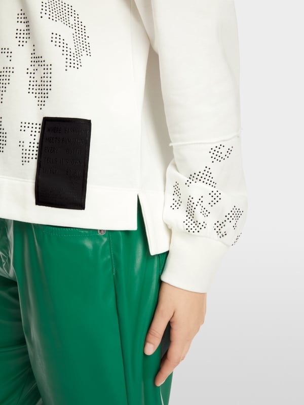 Marc Cain Sweatshirt im Muster-Mix Top Angebot