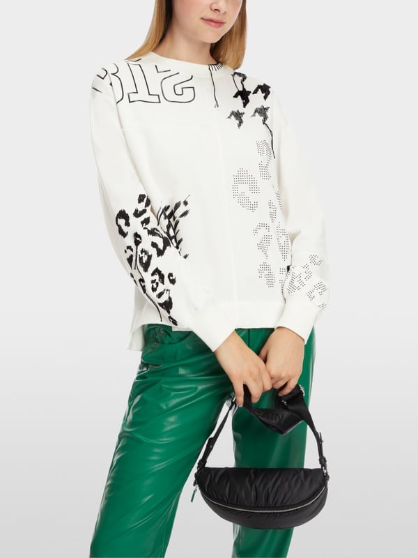 Marc Cain Sweatshirt im Muster-Mix Top Angebot