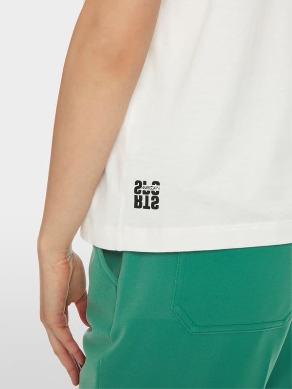 Marc Cain T-Shirt mit platziertem Chickcheck Neueste Mode