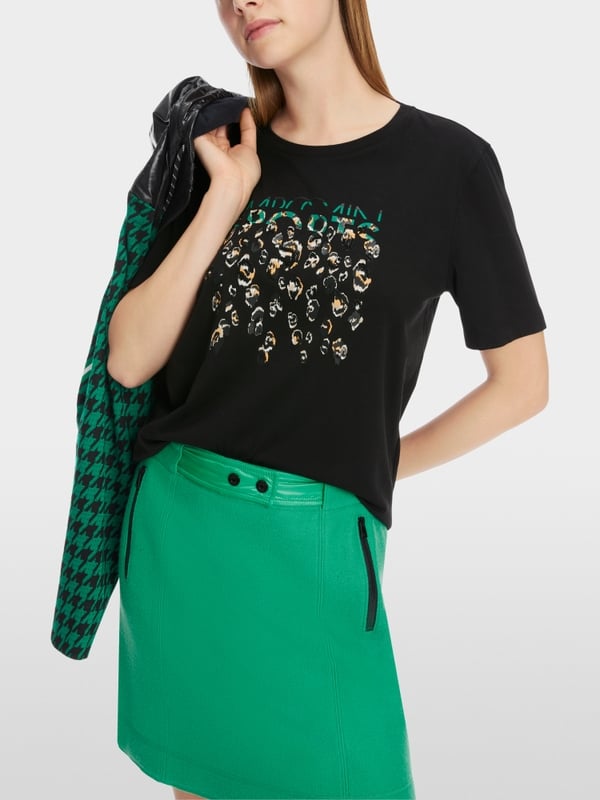 Marc Cain T-Shirt mit Greo-Print Exklusive Angebote