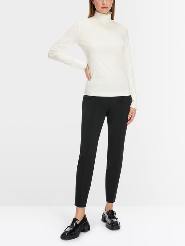 Marc Cain T-Shirt mit offenkantigem Mock-Neck Neuheiten