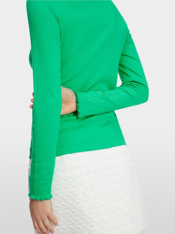 Marc Cain T-Shirt mit offenkantigem Mock-Neck Bestseller