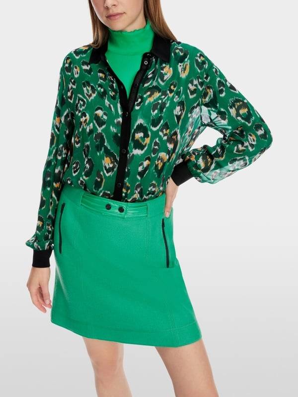 Marc Cain Hemdbluse mit Greo-Print VIP-Rabatte