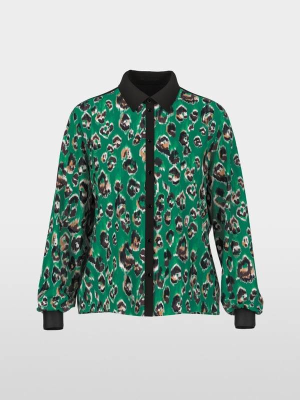 Marc Cain Hemdbluse mit Greo-Print VIP-Rabatte