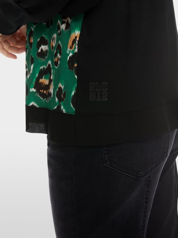 Marc Cain Bluse mit Greo-Print Tiefpreis
