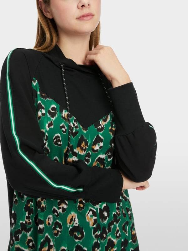 Marc Cain Bluse mit Greo-Print Tiefpreis