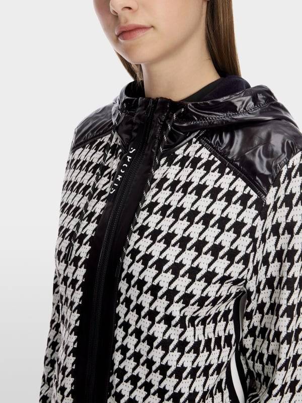 Marc Cain Chickcheck-Jacke mit Kapuze Nur für heute