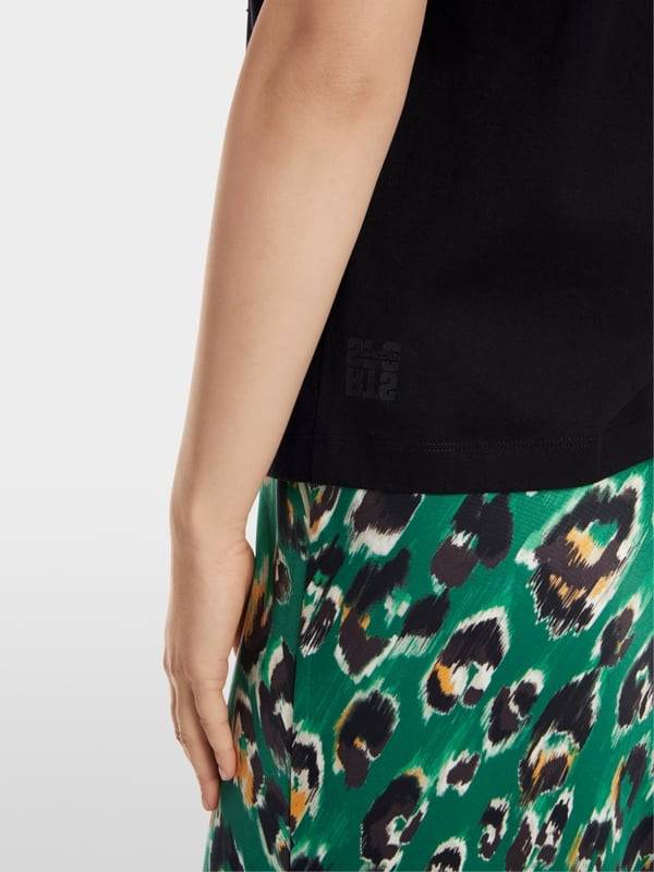 Marc Cain T-Shirt mit platziertem Chickcheck Vierteljährliche Förderung