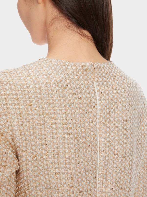 Marc Cain Glitzerndes Kleid mit Stickerei zollfrei