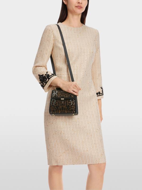 Marc Cain Glitzerndes Kleid mit Stickerei zollfrei