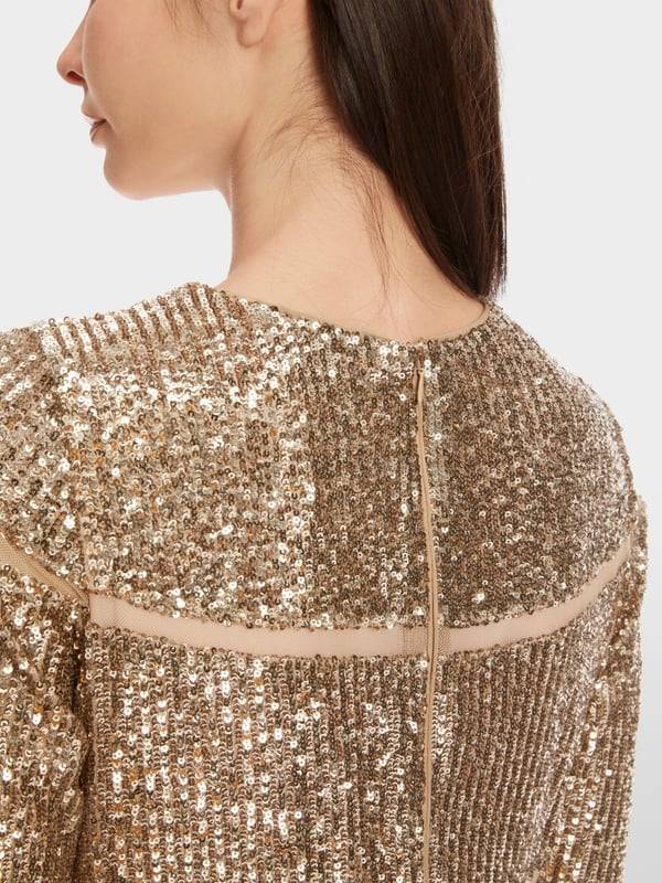 Marc Cain Langes Pailletten-Kleid Outlet