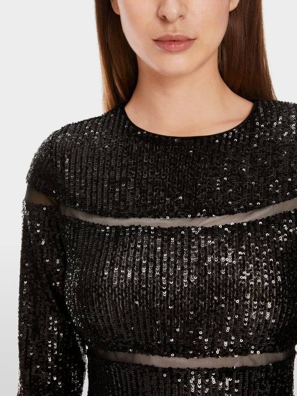 Marc Cain Langes Pailletten-Kleid Blitzverkäufe