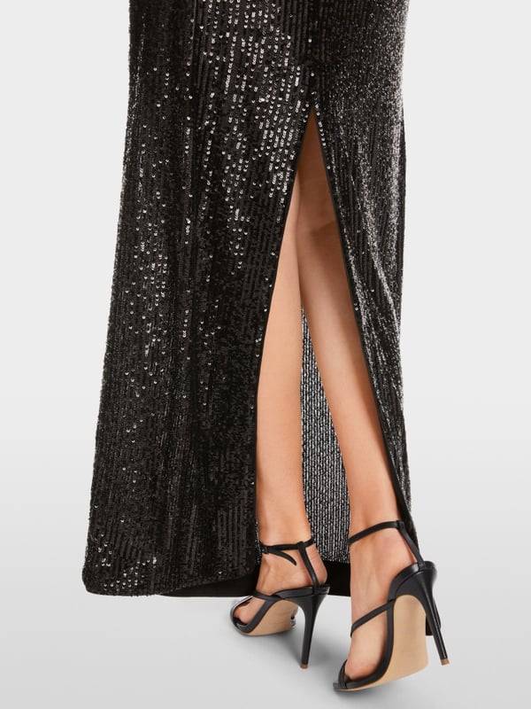 Marc Cain Langes Pailletten-Kleid Blitzverkäufe