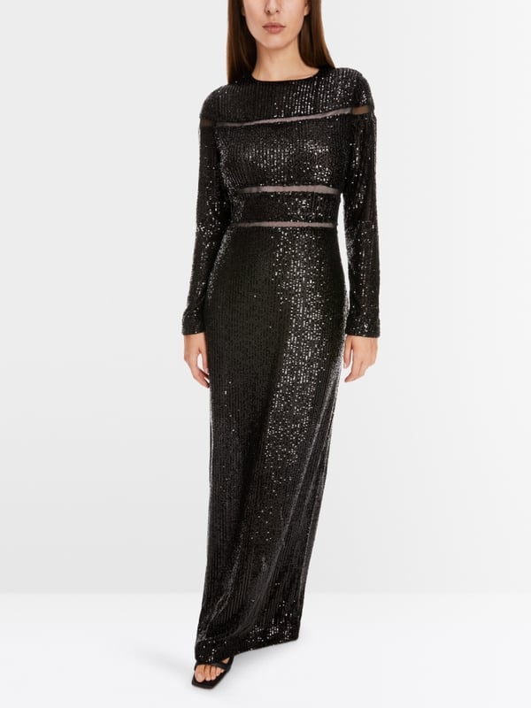 Marc Cain Langes Pailletten-Kleid Blitzverkäufe