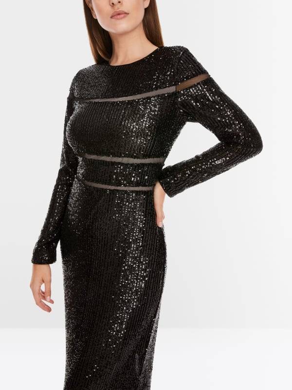 Marc Cain Langes Pailletten-Kleid Blitzverkäufe