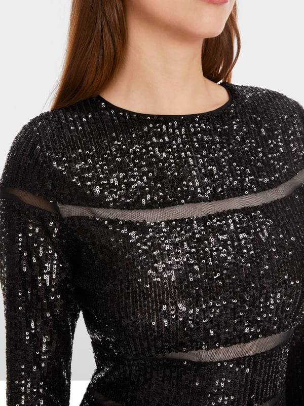 Marc Cain Pailletten-Kleid Limitierter Zeitrabatt
